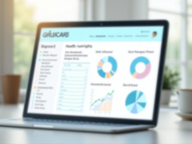Screenshot of a clean, aesthetic digital report interface with charts and personalized insights